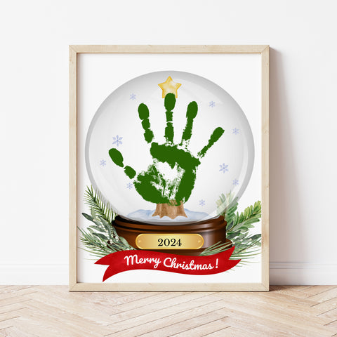 Christmas Tree Craft Printable | Handprint Christmas Tree | Ollie + Hank