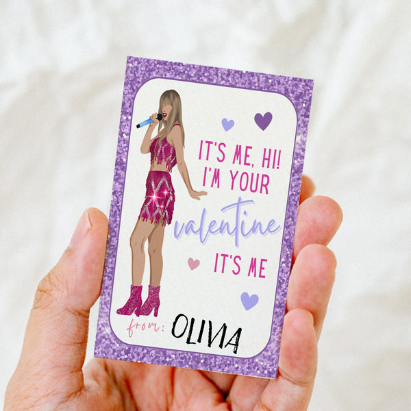 Taylor Swift Valentines Day Cards | Classroom Valentines Card | Ollie + Hank