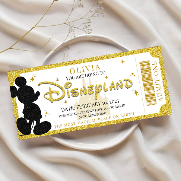 Disney Reveal Ideas | Surprise Disney Ticket | Ollie + Hank