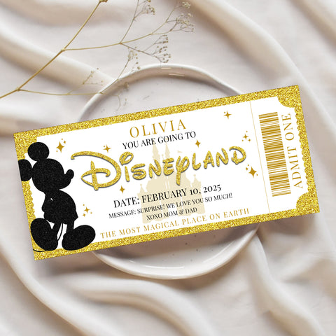 Disney Reveal Ideas | Surprise Disney Ticket | Ollie + Hank