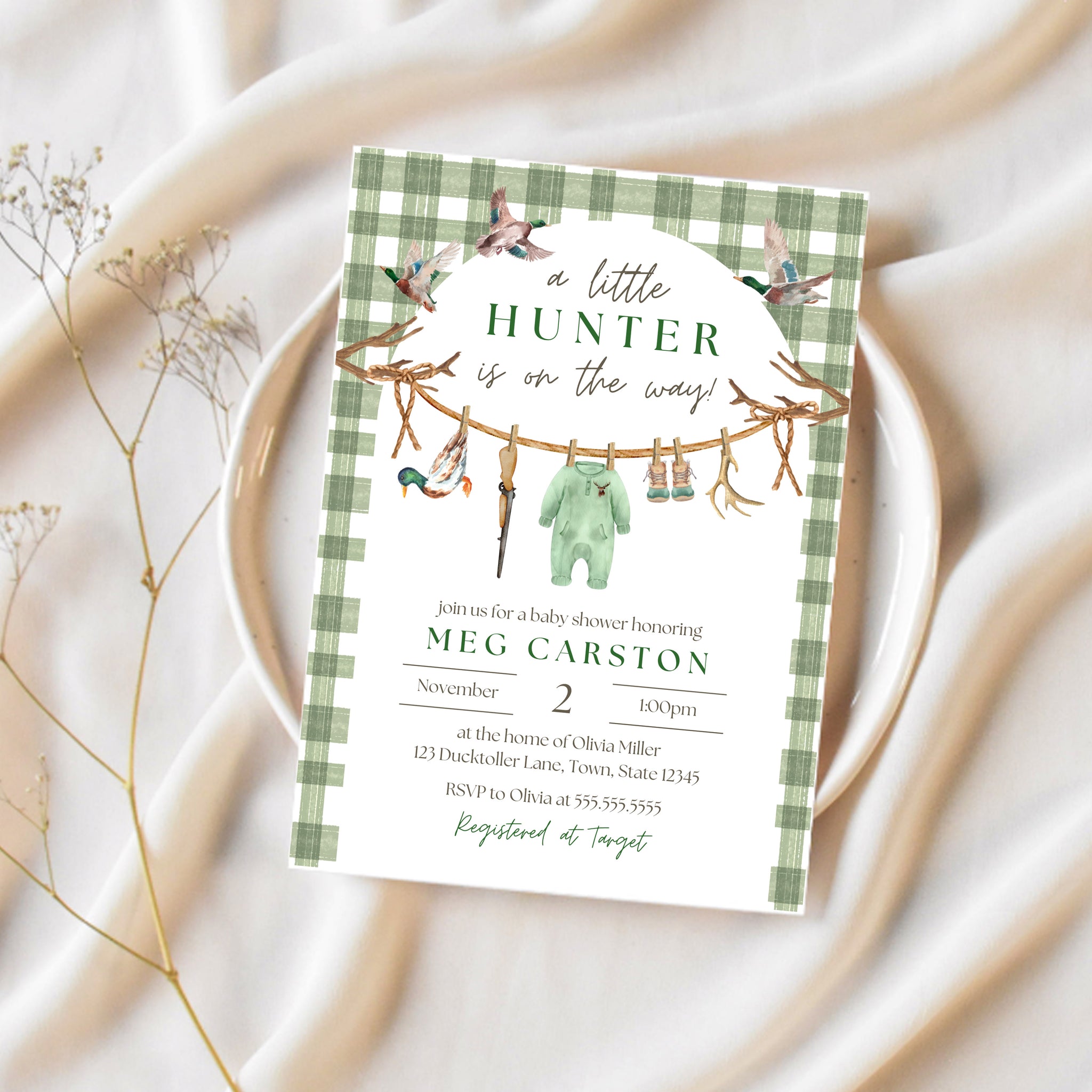 Duck Hunting Baby Shower | A LIttle Hunter Is On The Way | Ollie + Hank
