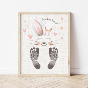 Easter Bunny Crafts For Preschoolers | Easter Bunny Footprint Craft | Ollie + Hank