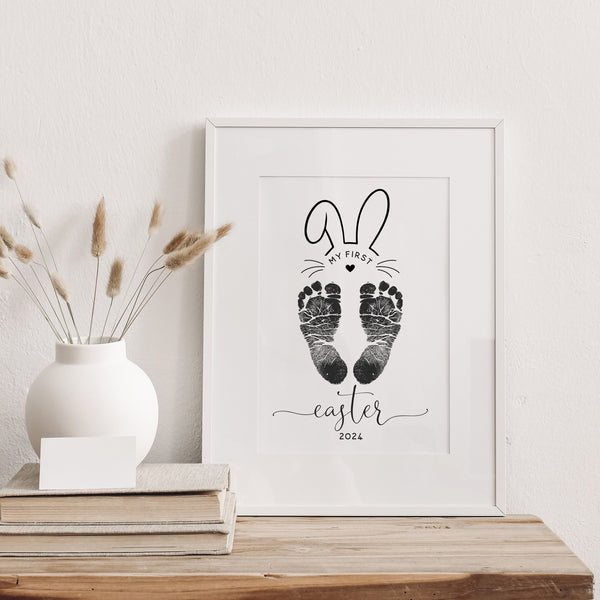 Easter Bunny Footprint Craft | Ollie + Hank