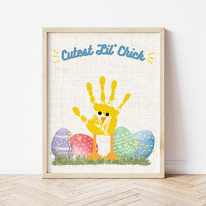 Easter Chick Craft | Handprint Chick | Ollie + Hank