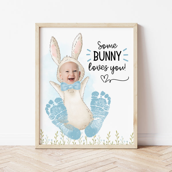 Some Bunny Loves You | Easter Footprint Crafts | Ollie + Hank