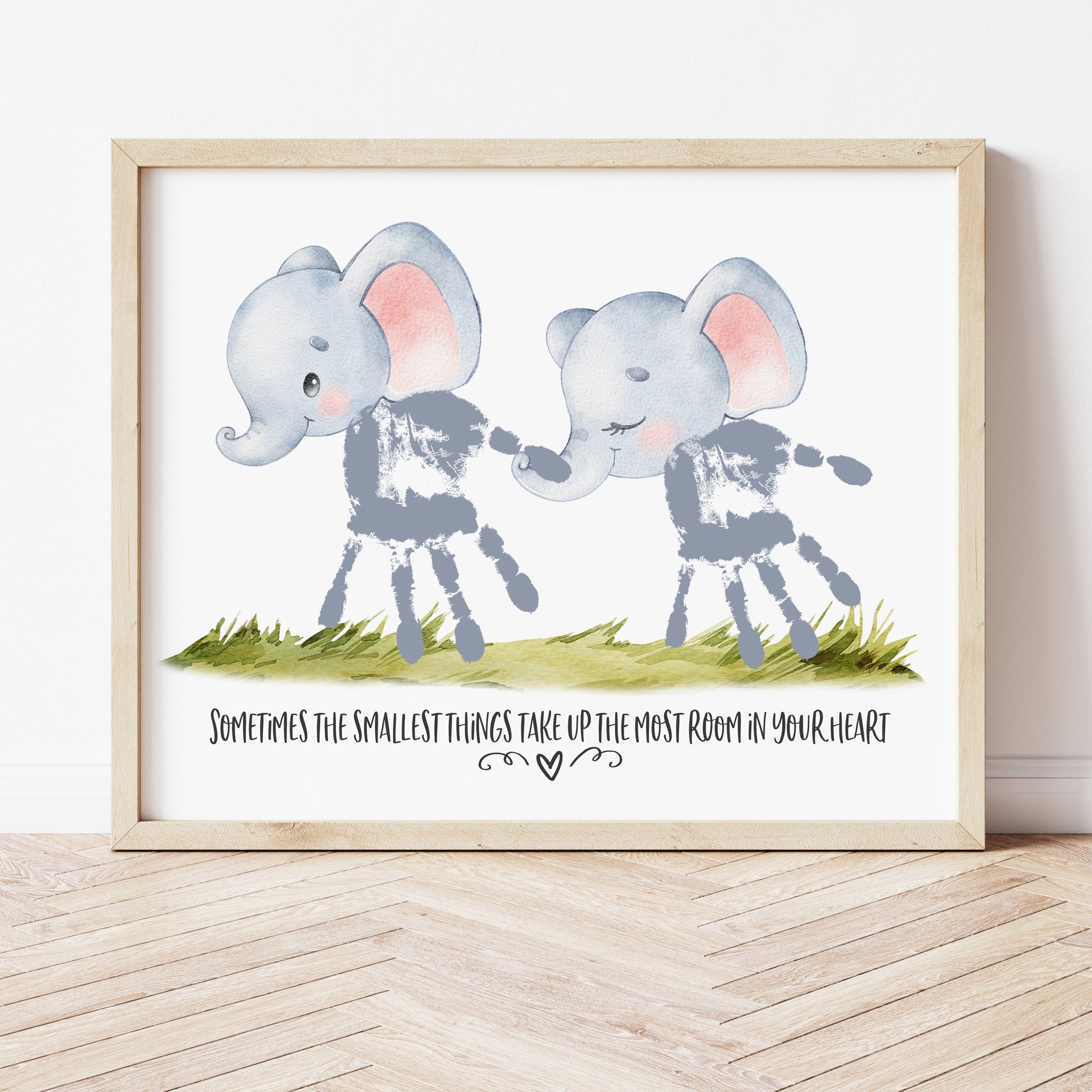 Elephant Handprint Family | Ollie + Hank