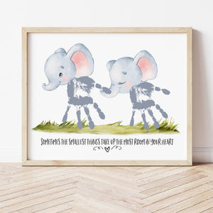 Elephant Handprint Family | Ollie + Hank