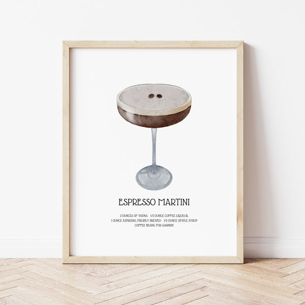 Espresso Martini Gift | Espresso Martini Poster | Ollie + Hank