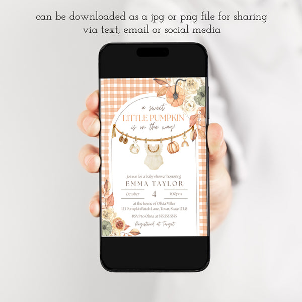 Little Pumpkin Baby Shower Invitation | Fall Baby Shower Invitations | Ollie + Hank