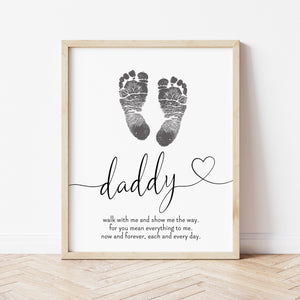 Father's Day Craft For Babies | Father's Day Footprint Art | Ollie + Hank
