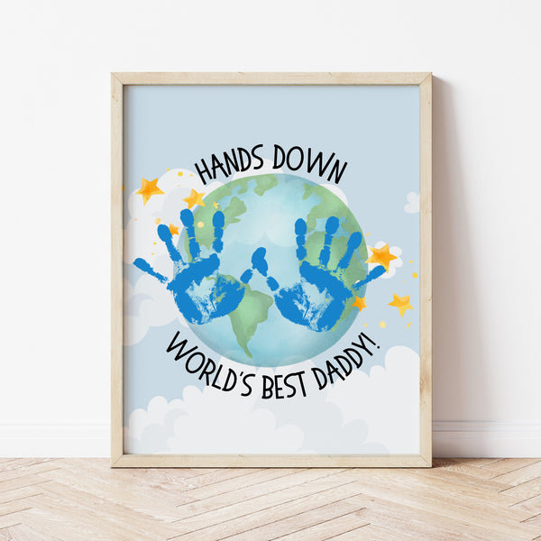 Fathers Day Crafts For Babies | World's Best Daddy Print | Ollie + Hank