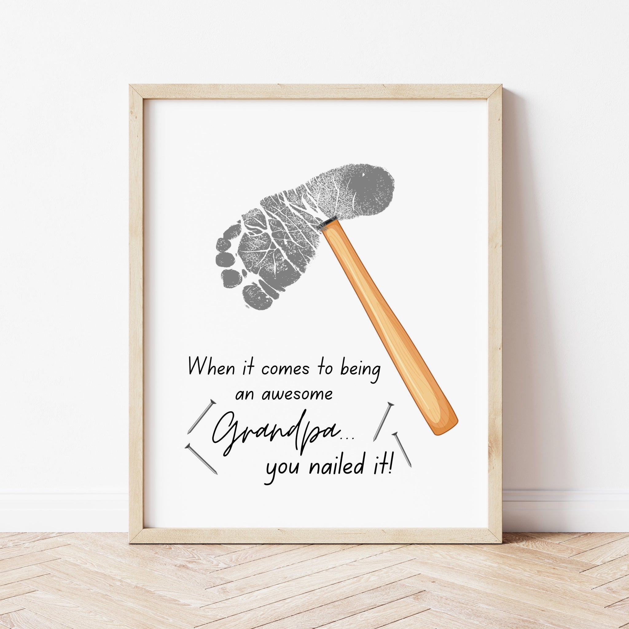 Father's Day Craft For Grandpa You Nailed It Ollie Hank