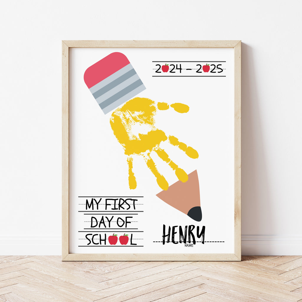 First Day Of Kindergarten Activities First Day Of School Handprint first-day-of-kindergarten-activities-first-day-of-school-handprint