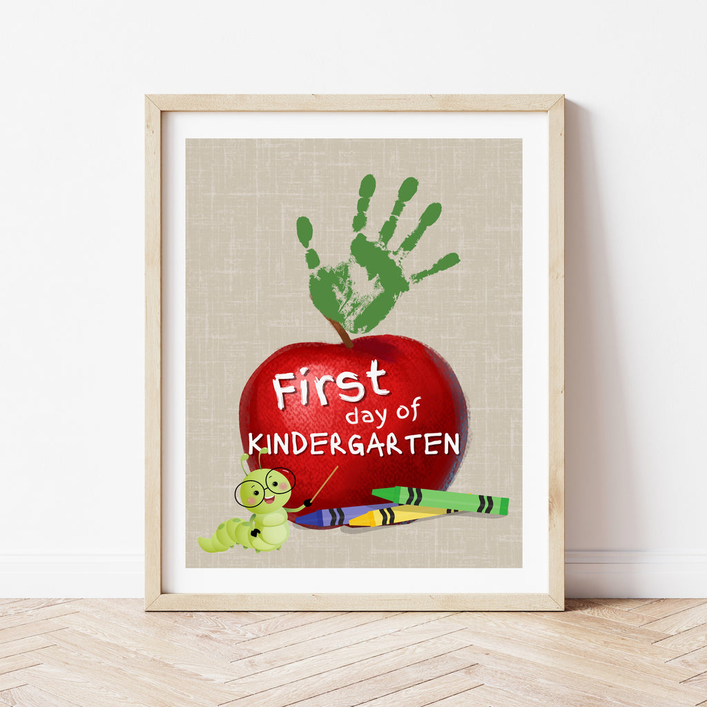 First Day Of Kindergarten Activities First Day Of School Handprint First Day Of Kindergarten Activities First Day Of School Handprint