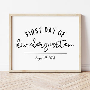 First Day Of School Sign Template | Editable First Day Of School Sign | Ollie + Hank