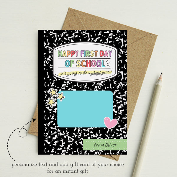 First Day Of School Teacher Gift | First Day Of School Card For Teacher | Ollie + Hank