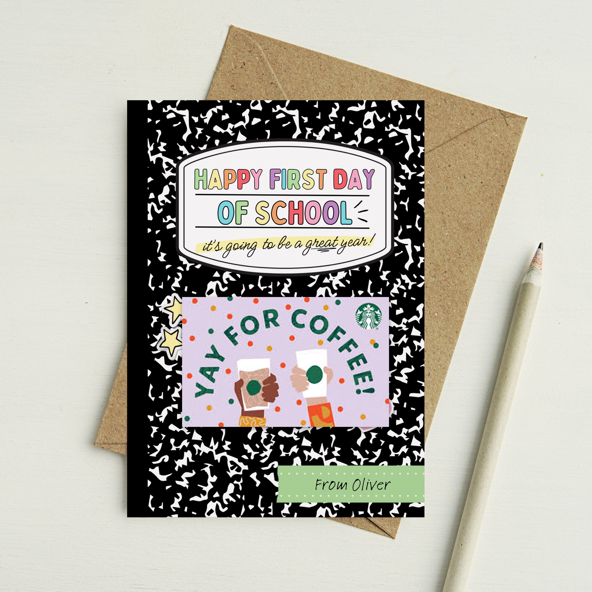 First Day Of School Teacher Gift | First Day Of School Card For Teacher | Ollie + Hank