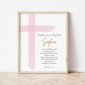 First Holy Communion Gift | Personalized Cross Baptism | Ollie + Hank