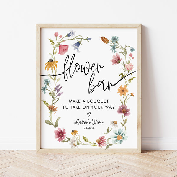 Flower Bar Sign | DIY Bouquet Bar | Ollie + Hank