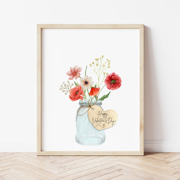 Valentines Day Handprint Art | Flower Handprint Art | Ollie + Hank