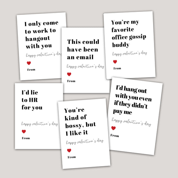 Funny Coworker Valentines | Coworker Valentine Cards | Ollie + Hank