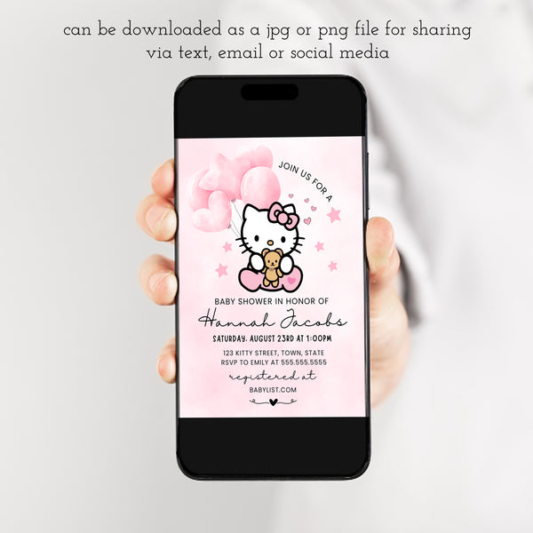 Hello Kitty Baby Shower Invitations | Girl Baby Shower Invitations | Ollie + Hank