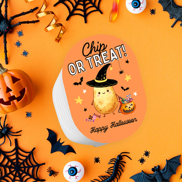 Halloween Treat Bag Labels | Halloween Chip Labels | Ollie + Hank
