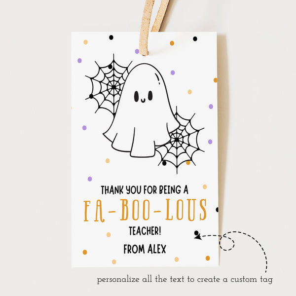 Teacher Halloween Treats | Halloween Gift Tags | Ollie + Hank