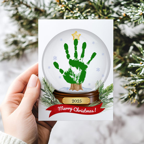 Christmas Tree Craft Printable | Handprint Christmas Tree | Ollie + Hank