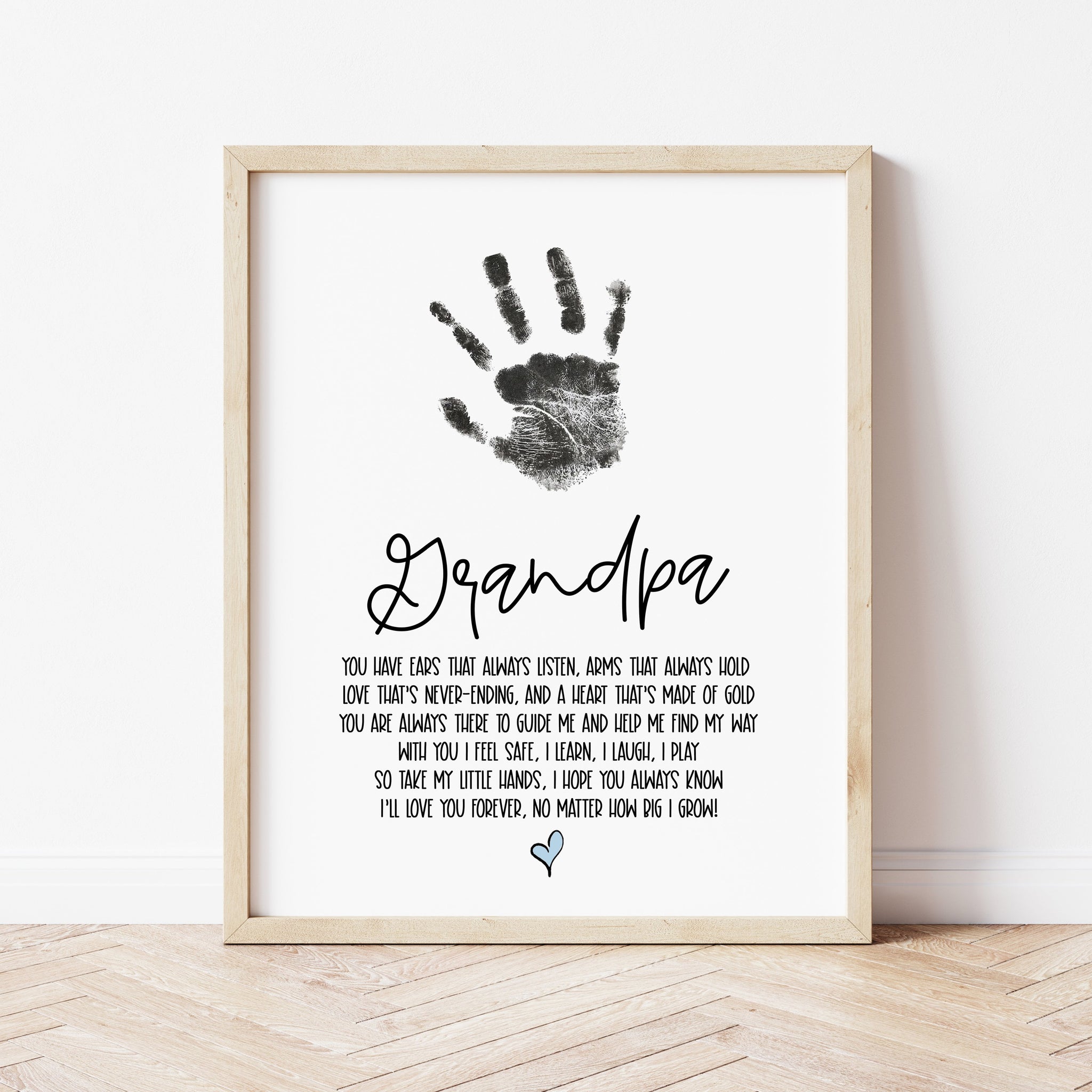 Handprint Art For Grandpa | Fathers Day Gift For Grandpa