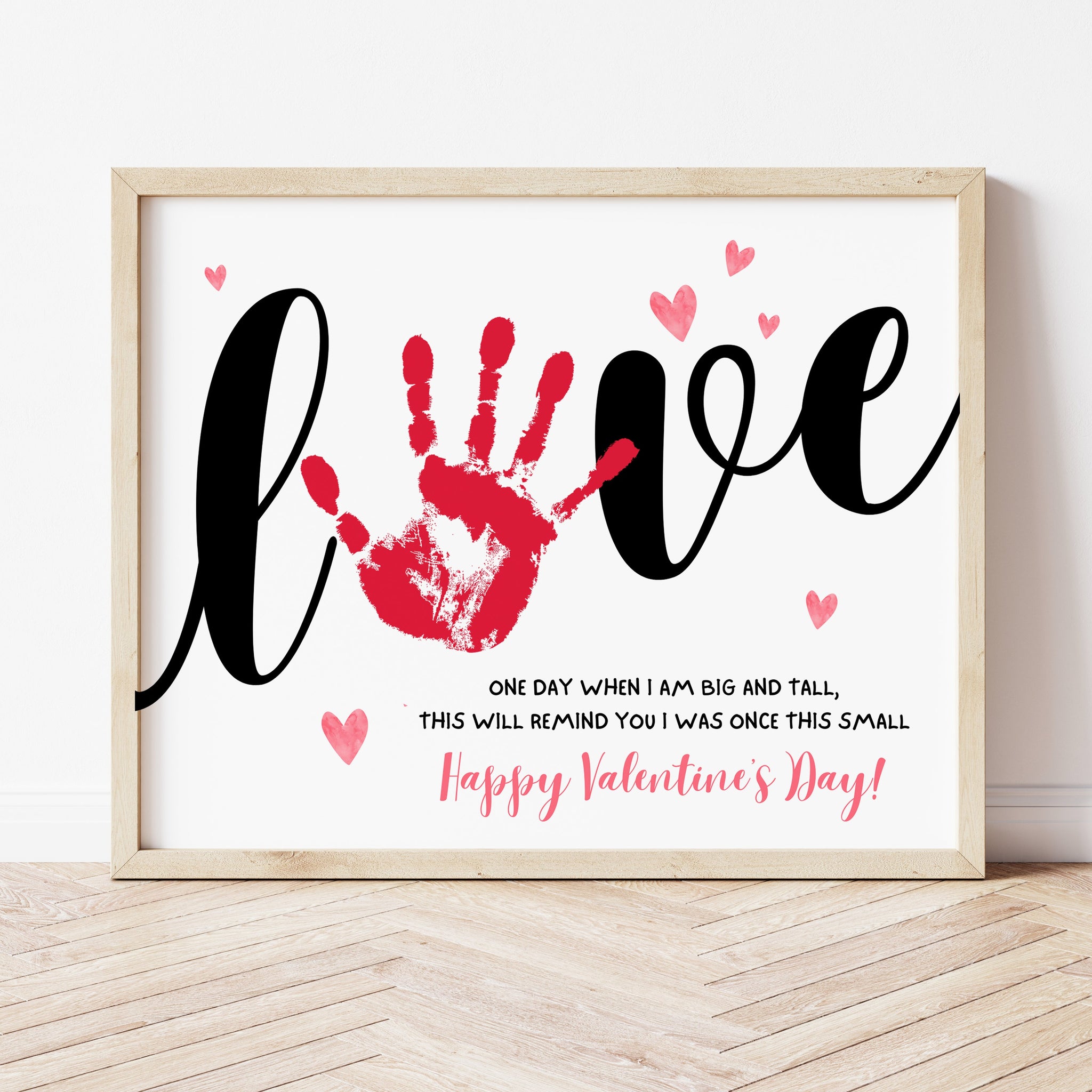 Handprint Valentine | Valentines Day Handprint Art | Ollie + Hank