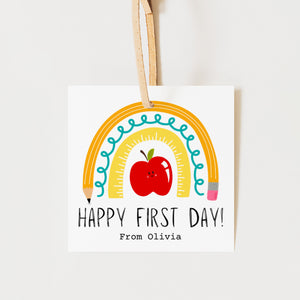 Happy First Day Of School | First Day Of School Gift Tag | Ollie + Hank