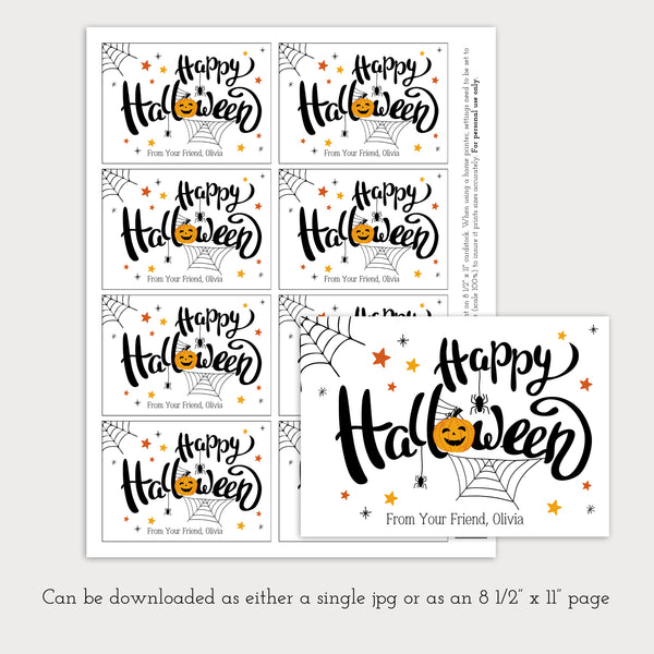 Halloween Gift Tags | Happy Halloween Tag | Ollie + Hank