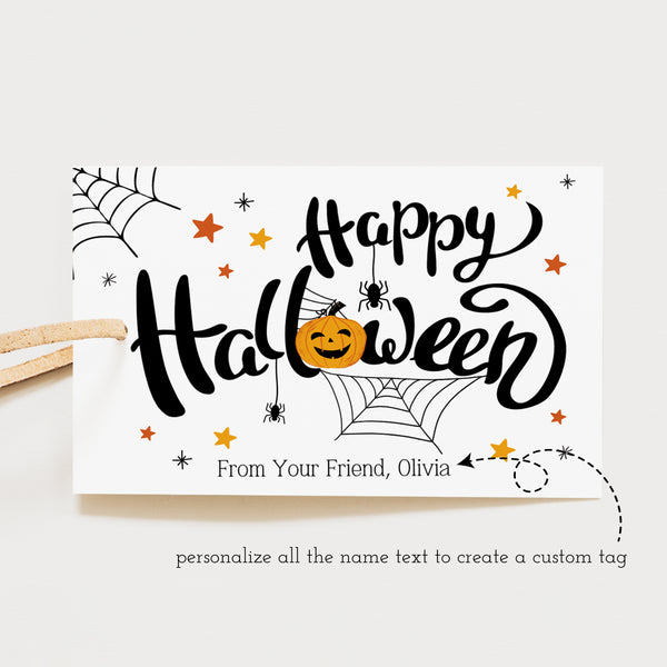 Halloween Gift Tags | Happy Halloween Tag | Ollie + Hank