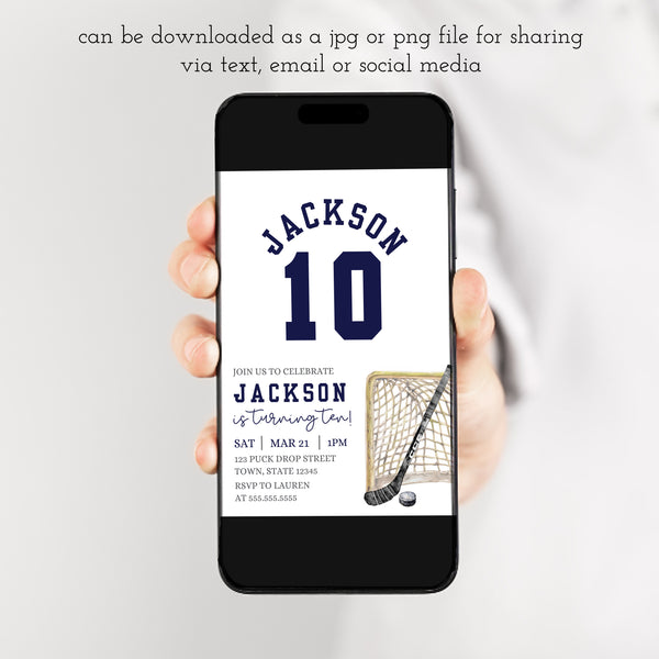 Hockey Birthday Invitations | Hockey Party | Ollie + Hank