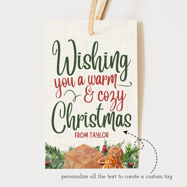 Christmas Gift Tag Editable | Holiday Gift Tag | Ollie + Hank