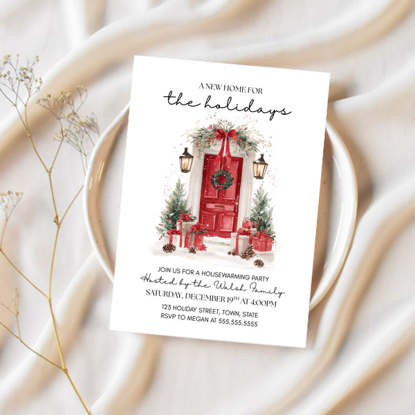 Holiday Open House Invitation | Housewarming Invitation | Ollie + Hank