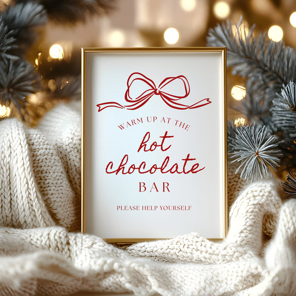 Hot Cocoa Bar Sign | Hot Chocolate Bar Sign | Ollie + Hank