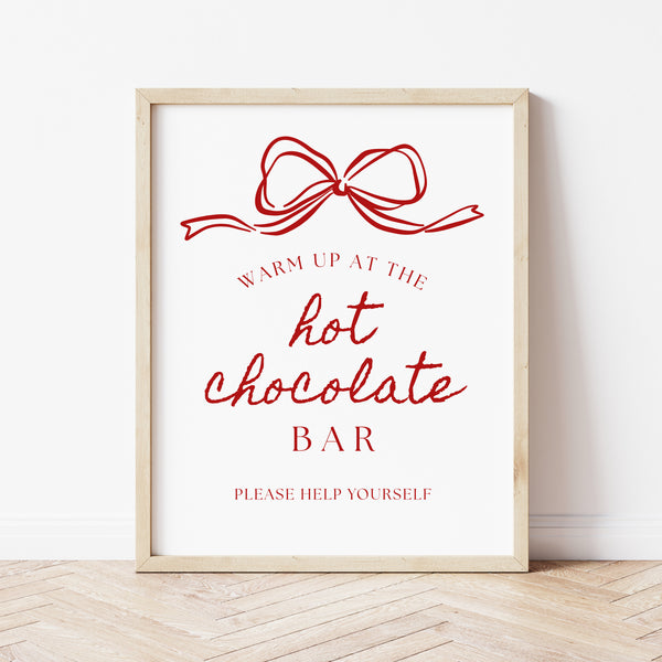 Hot Cocoa Bar Sign | Hot Chocolate Bar Sign | Ollie + Hank
