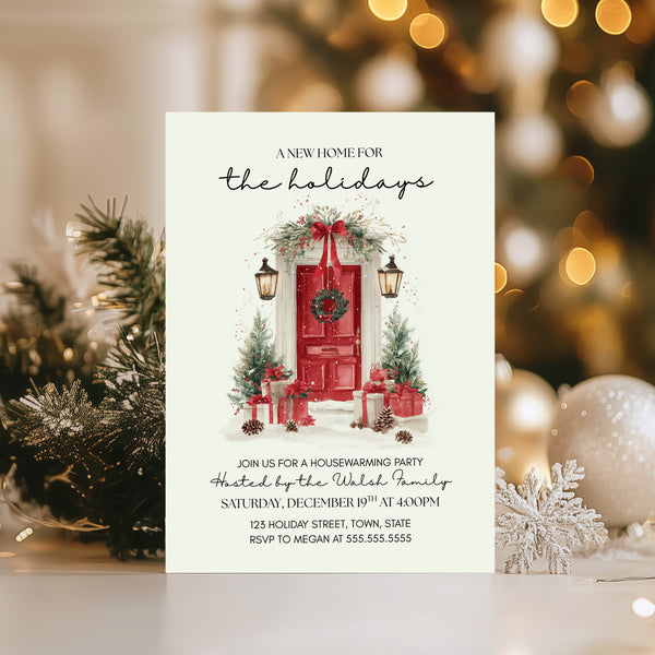 Holiday Open House Invitation | Housewarming Invitation | Ollie + Hank