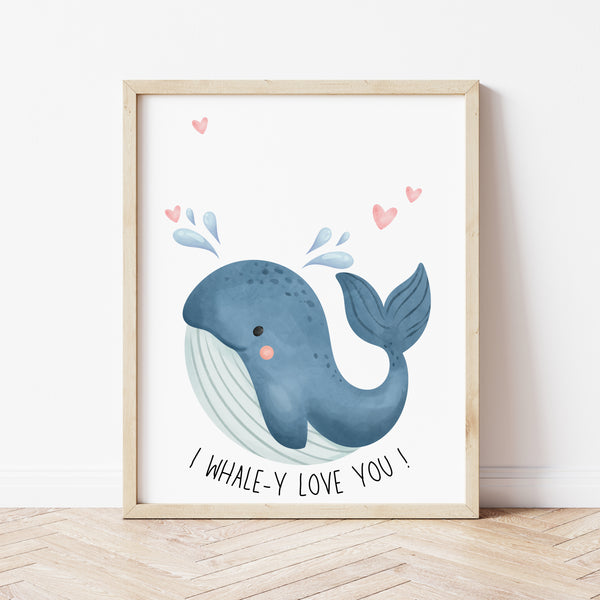 Valentine Handprint Craft | I Whaley Love You | Ollie + Hank