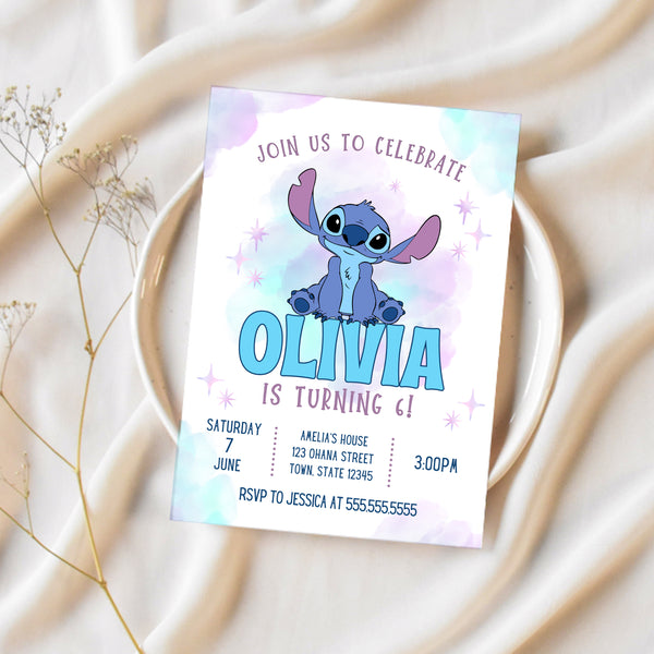 Lilo & Stitch Party Invitations | Stitch Birthday Party | Ollie + Hank