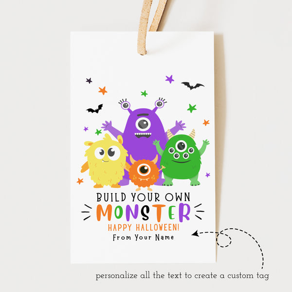 Make Your Own Monster Halloween Gift Tag | Ollie + Hank