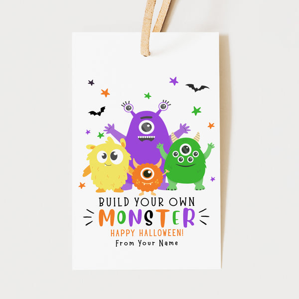 Make Your Own Monster Halloween Gift Tag | Ollie + Hank