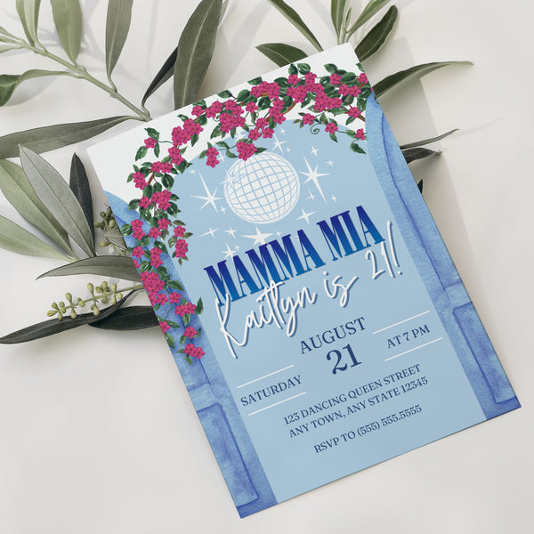 Mamma Mia Invitation | Mamma Mia Birthday Party | Ollie + Hank