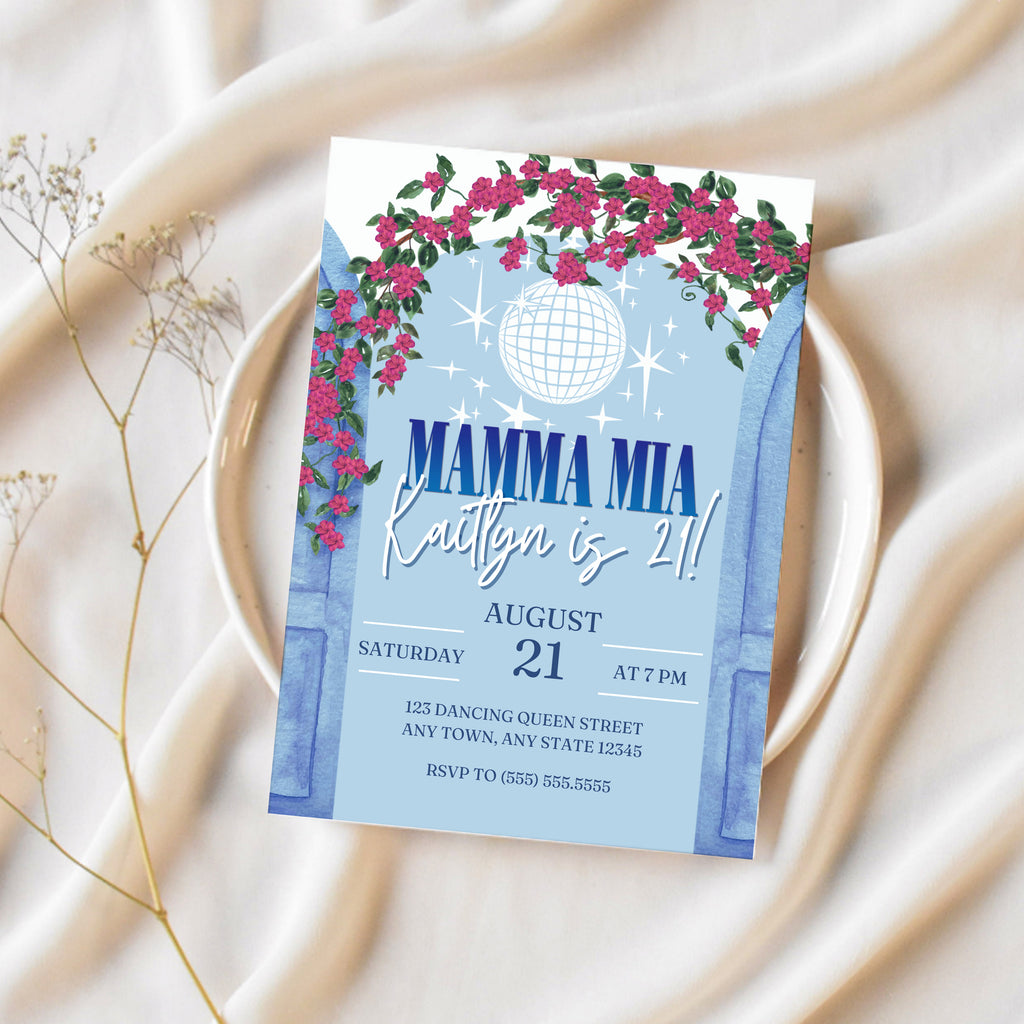 Mamma Mia Party Theme Mamma Mia Invitation Template Ollie   Hank Mamma Mia Party Theme Mamma Mia Invitation Template Ollie   Hank