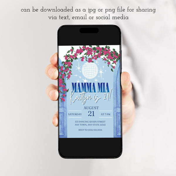 Mamma Mia Party Theme Mamma Mia Invitation Template Ollie + Hank