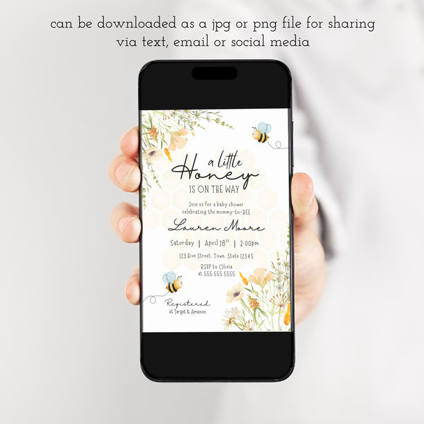 Bee Baby Shower Invitation | Mommy To Bee Baby Shower | Ollie + Hank