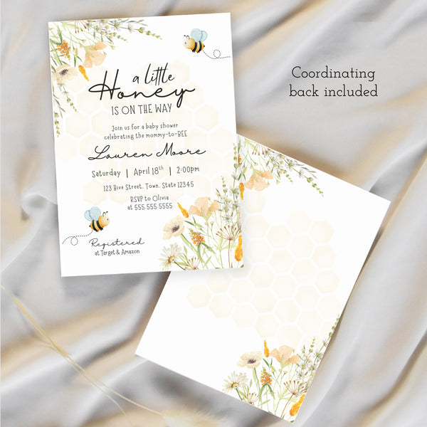 Bee Baby Shower Invitation | Mommy To Bee Baby Shower | Ollie + Hank