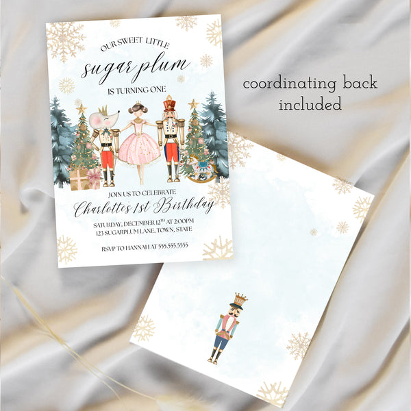 Christmas Birthday | Nutcracker Birthday Invitation | Ollie + Hank